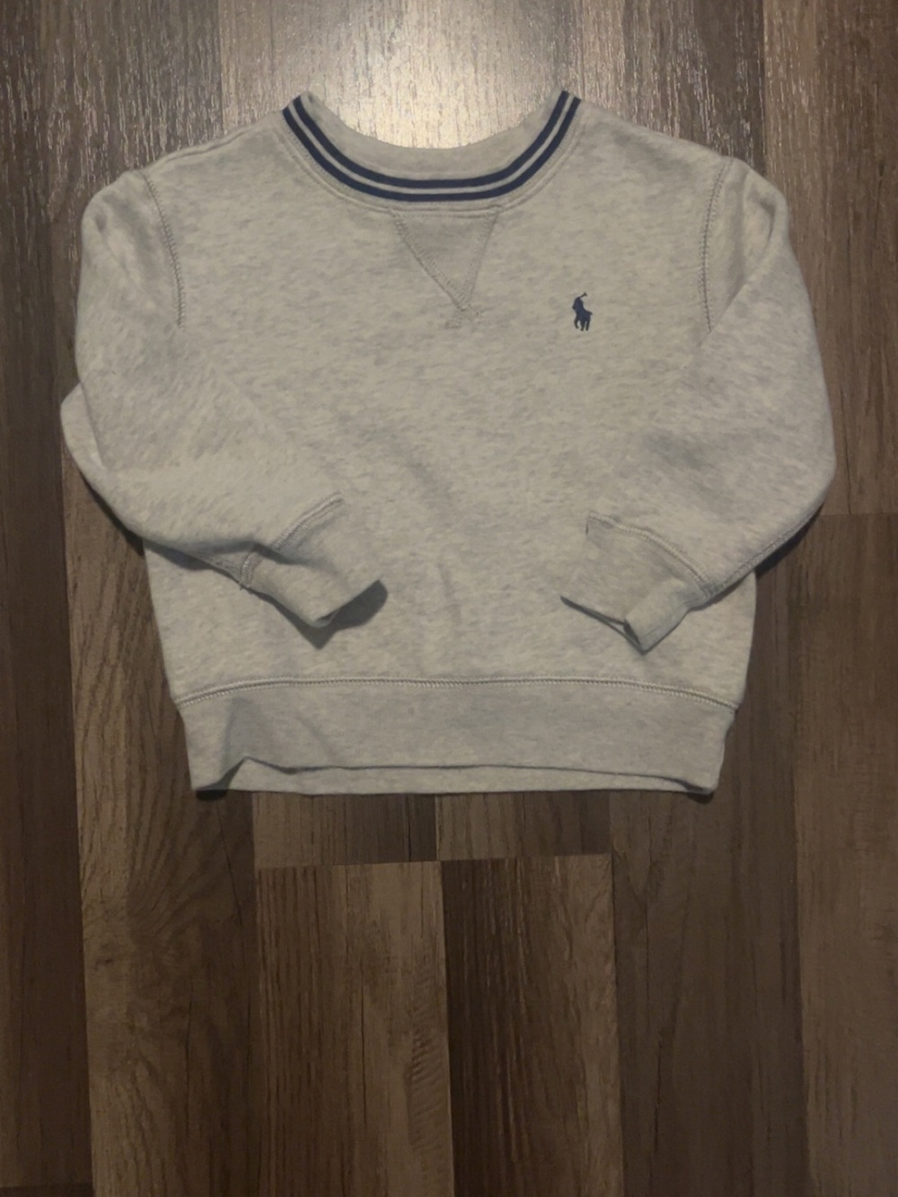 Polo Ralph Lauren Boys 2/2T Light Gray Crewneck Sweatshirt